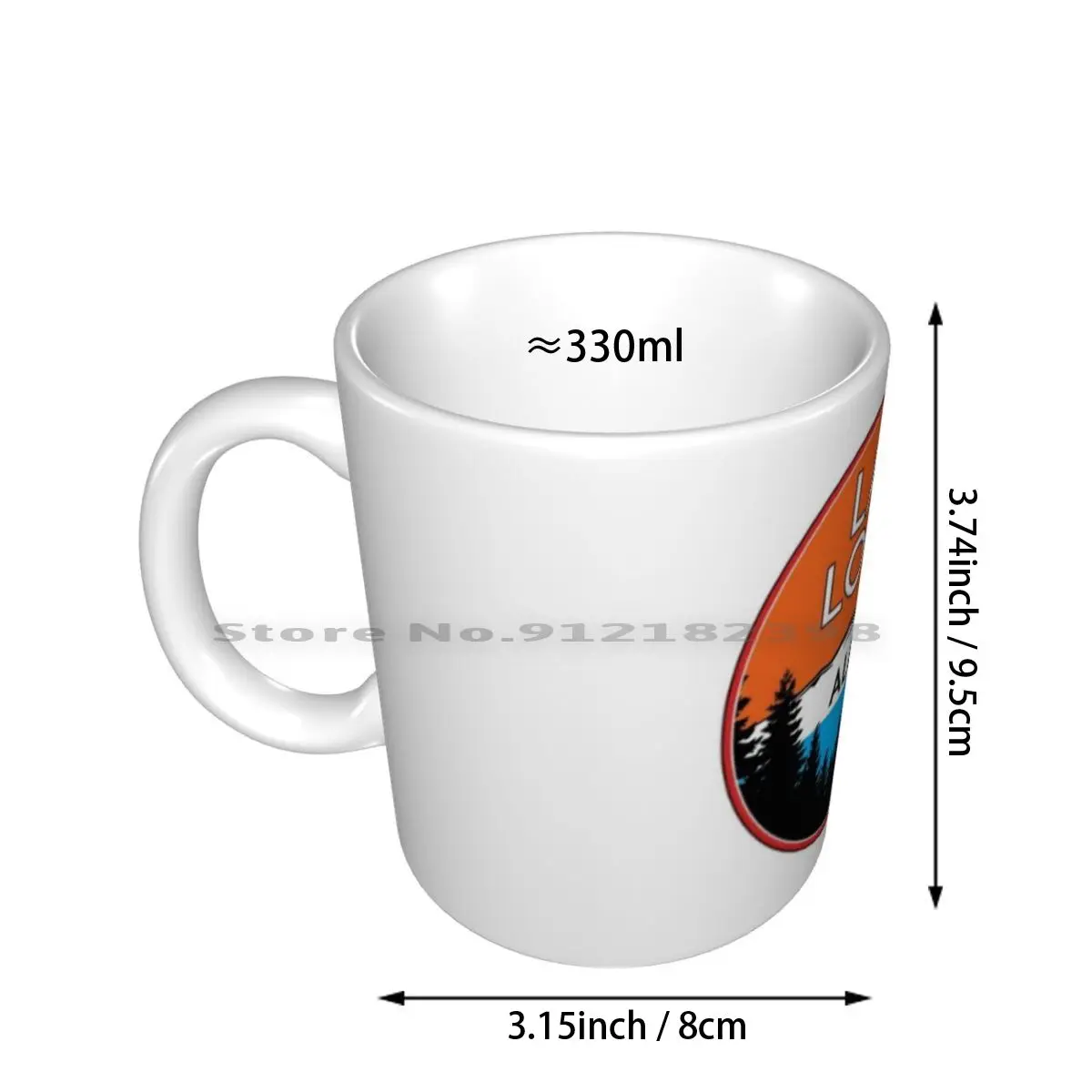 Lake Louise Alberta Canada Mountains Lake Boating Skiing Ski Ceramic Mugs Coffee Cups Milk Tea Mug Lake Louise Alberta Canada