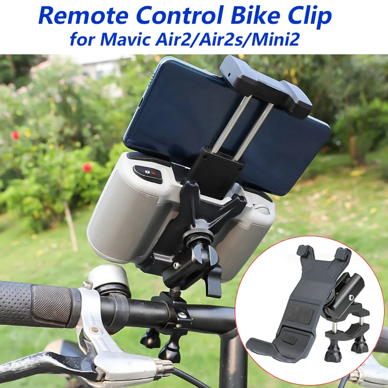 Remote Controller Holder On Bicycle For DJI Mavic Air 2S Bike Holder Phone Monitor Clamp Mavic Air2 Mini2 Accessories Fixation