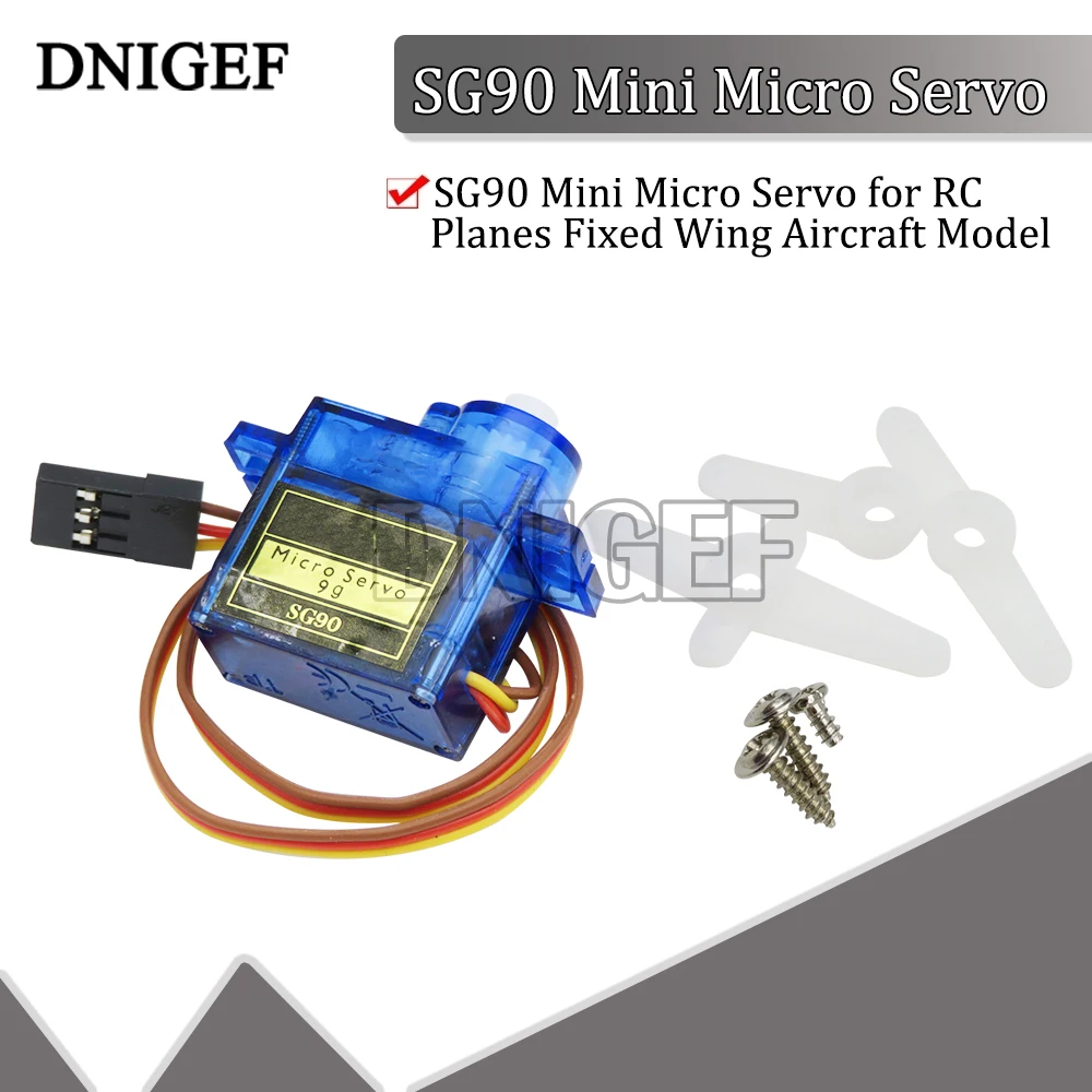 SG90 Mini Micro Servo for RC Planes Fixed Wing Aircraft Model Telecontrol Helicopter Airplane Car Toy Motors Boat Accessories