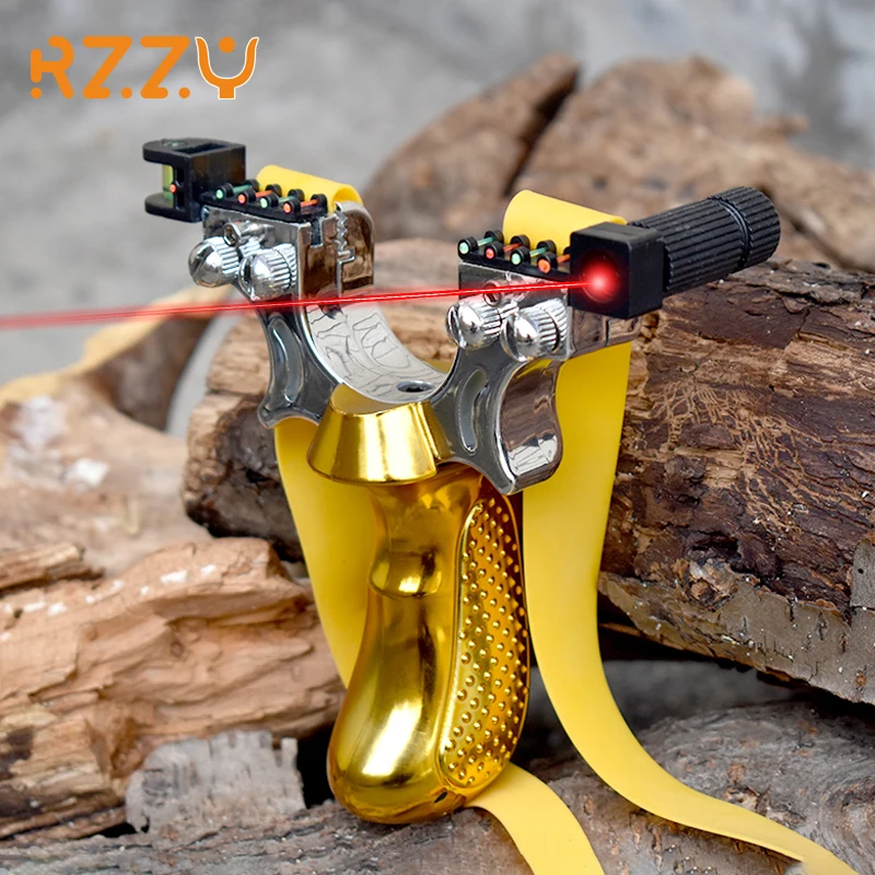 Laser Slingshot High Power Resin Precision Quality Catapult Use Flat Rubber Band Hunting Outdoor Sports Shooting Accessories New