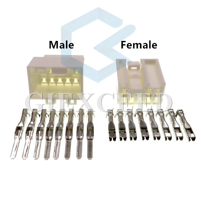 2 Sets 8 Pin 936242-1 936233-1 Female Male AC Assembly Auto Electric Plug Wiring Cable Socket