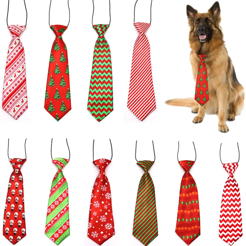 Pet supplies Christmas Dog Christmas Big Tie a rope tie Pet Adjustable Neck Tie wholesale 50PCS