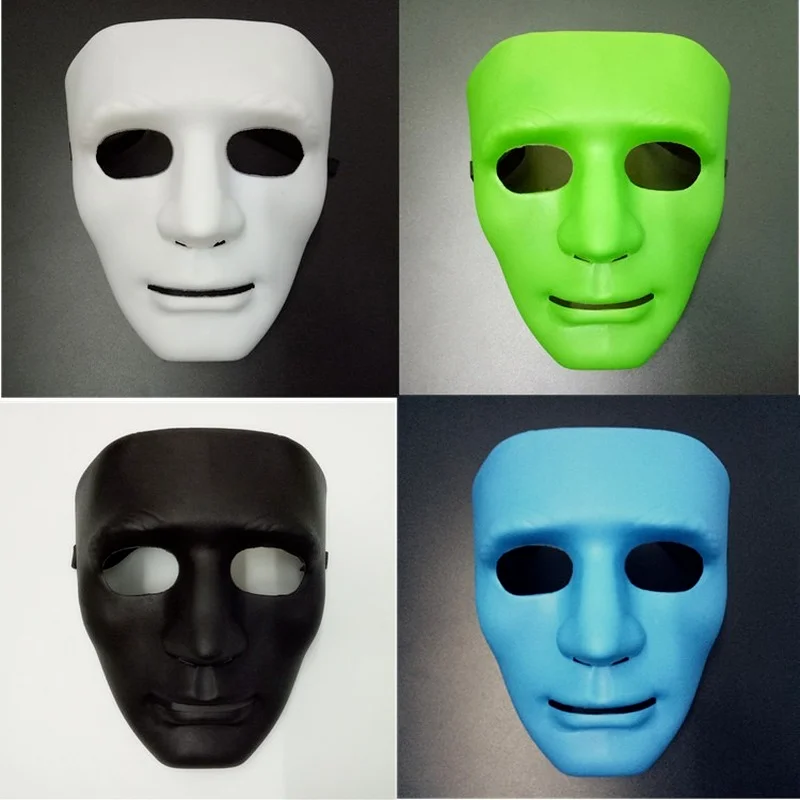 New Pure Color Street Dance Mask Bboy Hip Hop Mask JabbaWockeeZ Masked Dancer Young Man Masque Halloween Mask Hip-hop Cool Mask