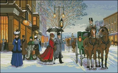 

Gracious Era Counted Cross Stitch Kits, Embroidery Needlework Sets, DIY, 11CT, 14CT, 18CT, 22-Dim-03821