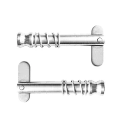 Bimini-pasador de liberación rápida para barco, 2 piezas, 1/4 pulgadas, 6mm, con leva de caída y resorte, pasadores de bisagra de cubierta de barco de acero inoxidable 316