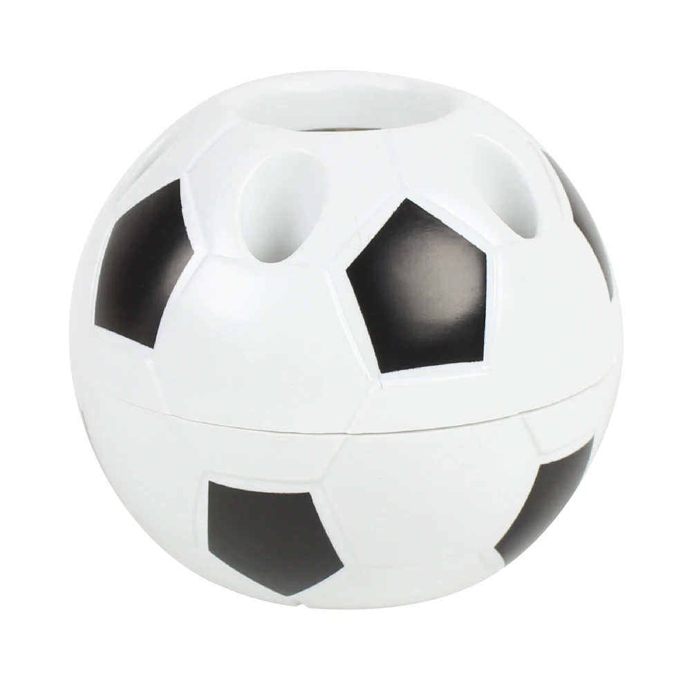 펜 홀더 사무실 학생 문구 연필 데스크탑 스토리지 박스, 축구 패턴 연필 컵 홀더 GDeals