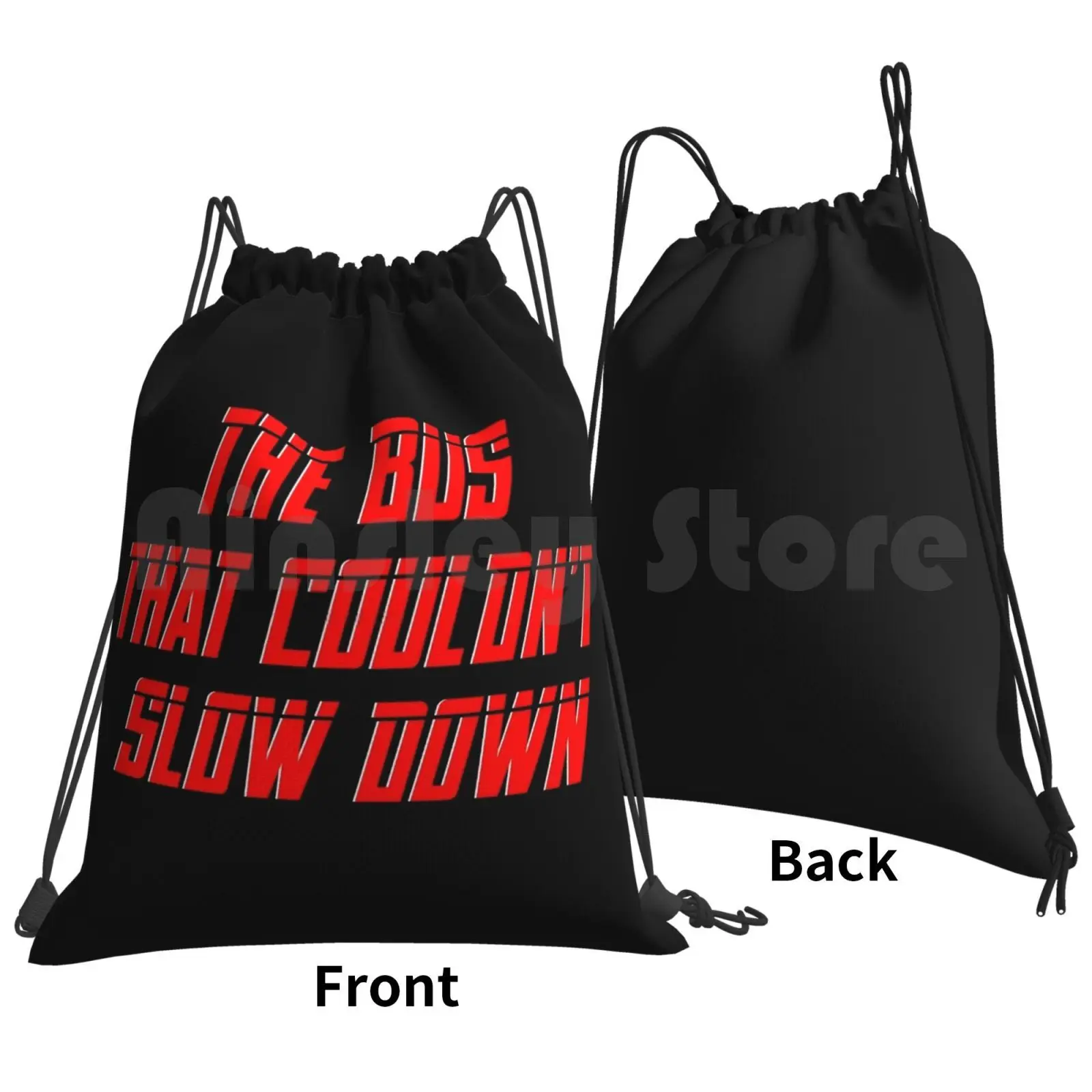 The Bus That Couldn't Slow Down – , Homer Backpack Drawstring Bag Riding Climbing Gym Bag The Bus That Couldnt Slow Down