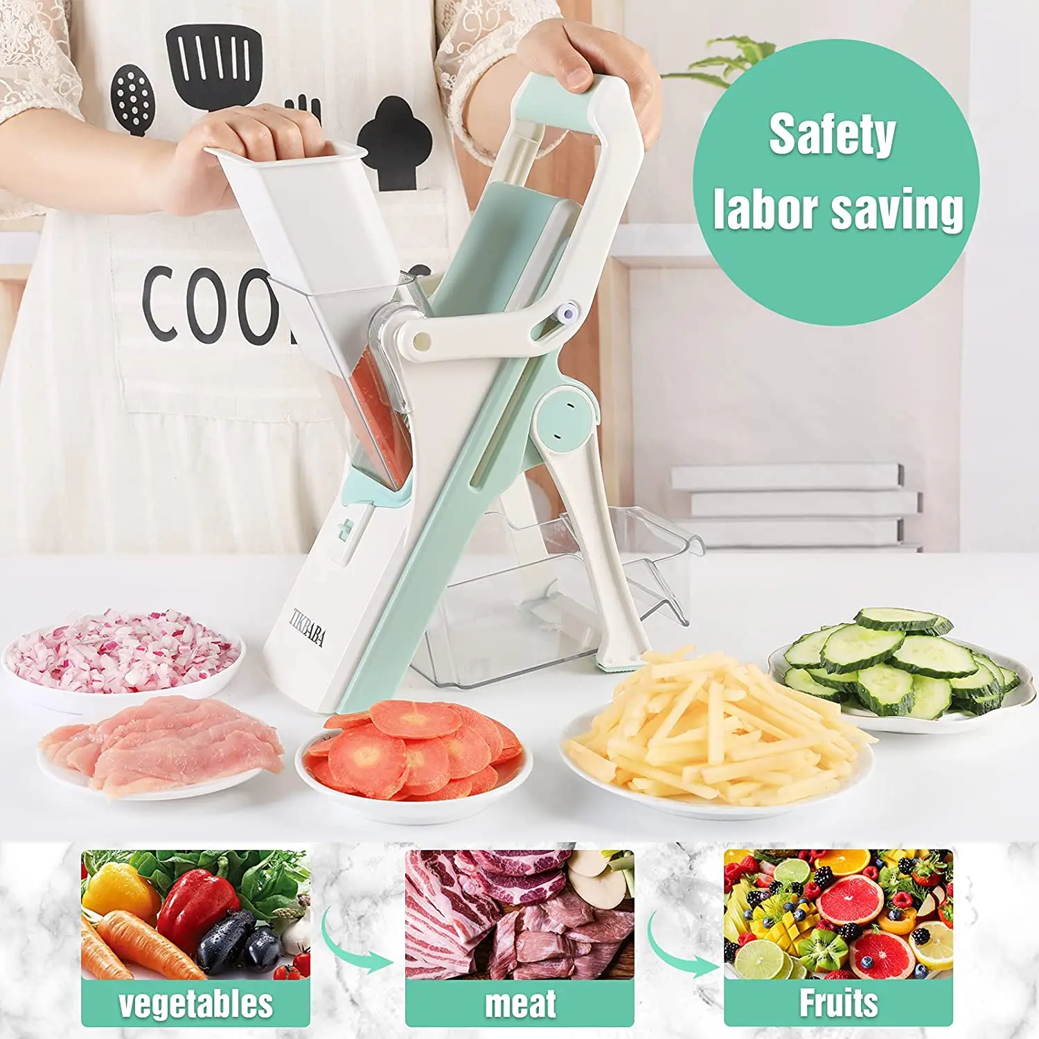 Multifunctional Vegetable Cutter Kitchen Manual Shredder Potato French Fries Graters Chopper Home Kitchen Tools Accessories