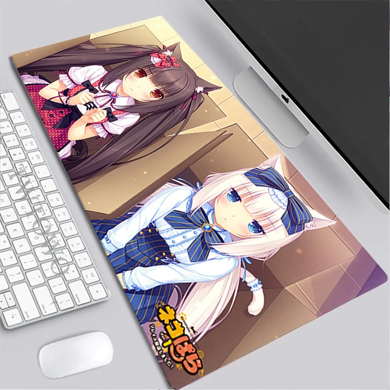 Tappetino per Mouse XXL Home HD Computer Desk Mat s tappetini per Mouse Nekopara tappeto Gamer Office Laptop tappetino per Mouse morbido tappetino