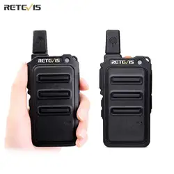 RETEVIS Walkie Talkie PMR Radio RT619 FRS PMR 446 2 sztuk PTT dwa sposób nadajnik-odbiornik radiowy Radio przenośne Comunicador walkie-talkie