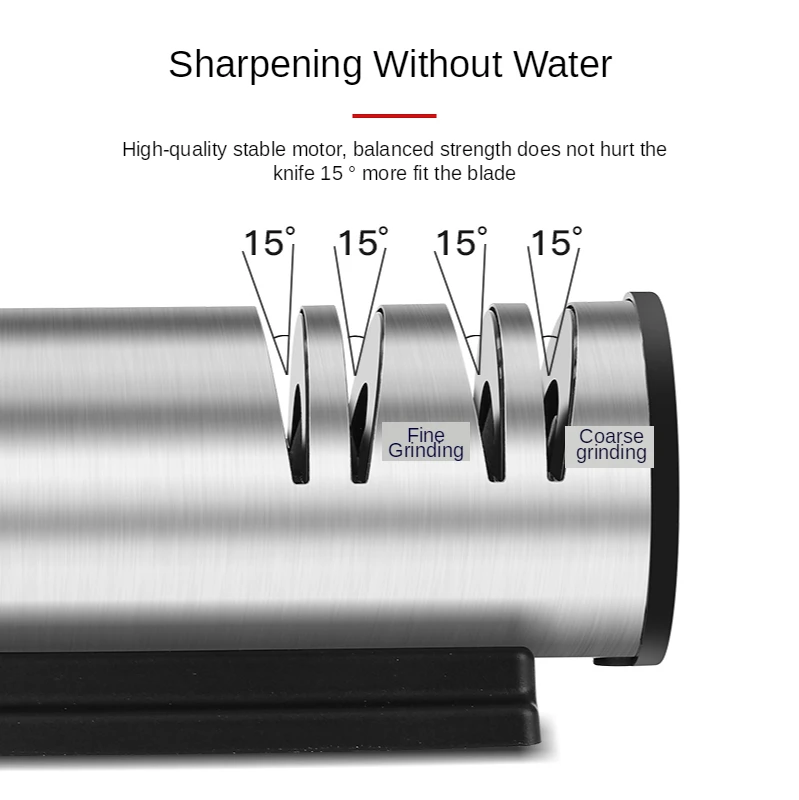 Kitchen tool electric knife sharpener household automatic fixed angle sharpening stone quick sharpening kitchen knife scissors
