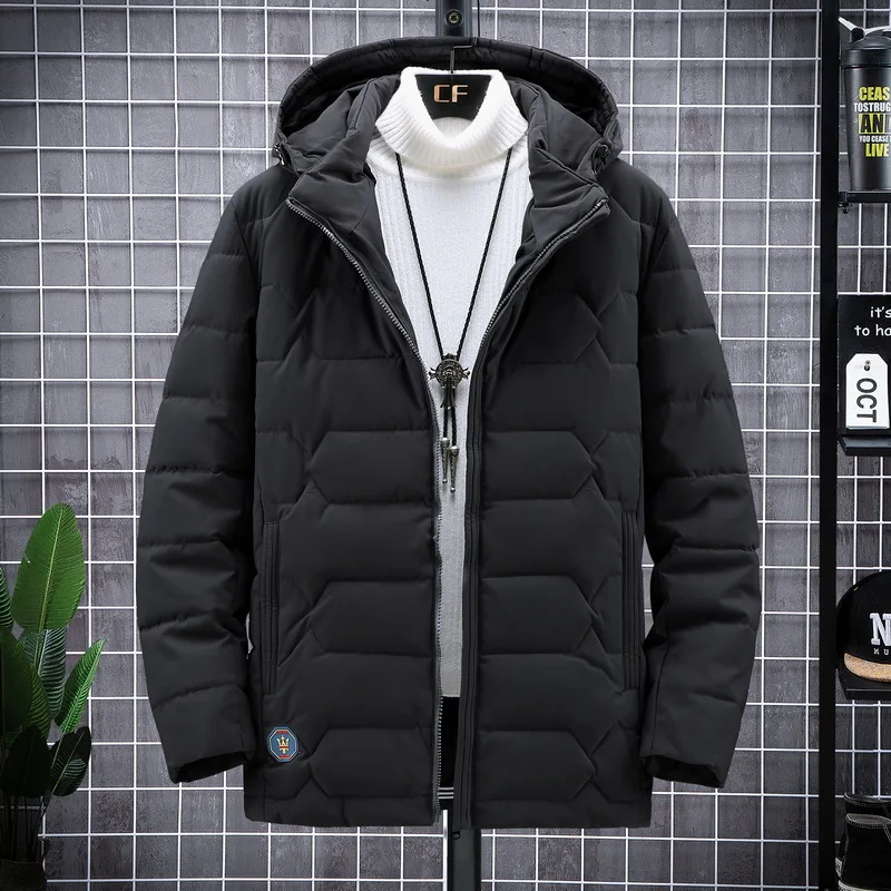 

Winter Male Jacket Jaqueta Masculina Windproof Jackets Men Warm Cotton Padded Man's Coat Male KPOP Parkas Plus Size 4XL-9XL