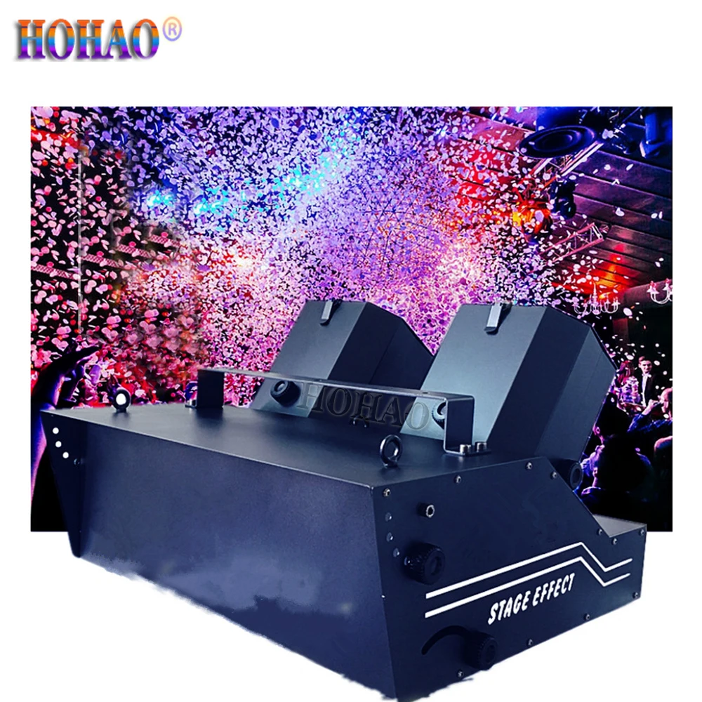 

KTV Bar Hottest Carbon Dioxide Large Double-Headed CO2 Blizzard Paper Machine For Dj Disco Culb Music Stage Effect Lights