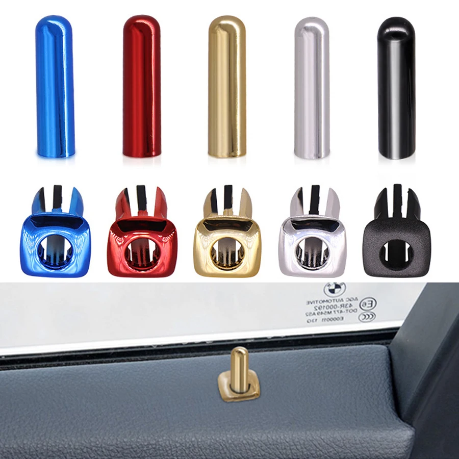 Car Door Latch Pin Door Screw Knob Cap Cover Trim For BMW X5 X3 X1 330i 325i F10 F02 F07 E70 E84 E90 F35 F18 E70 E89