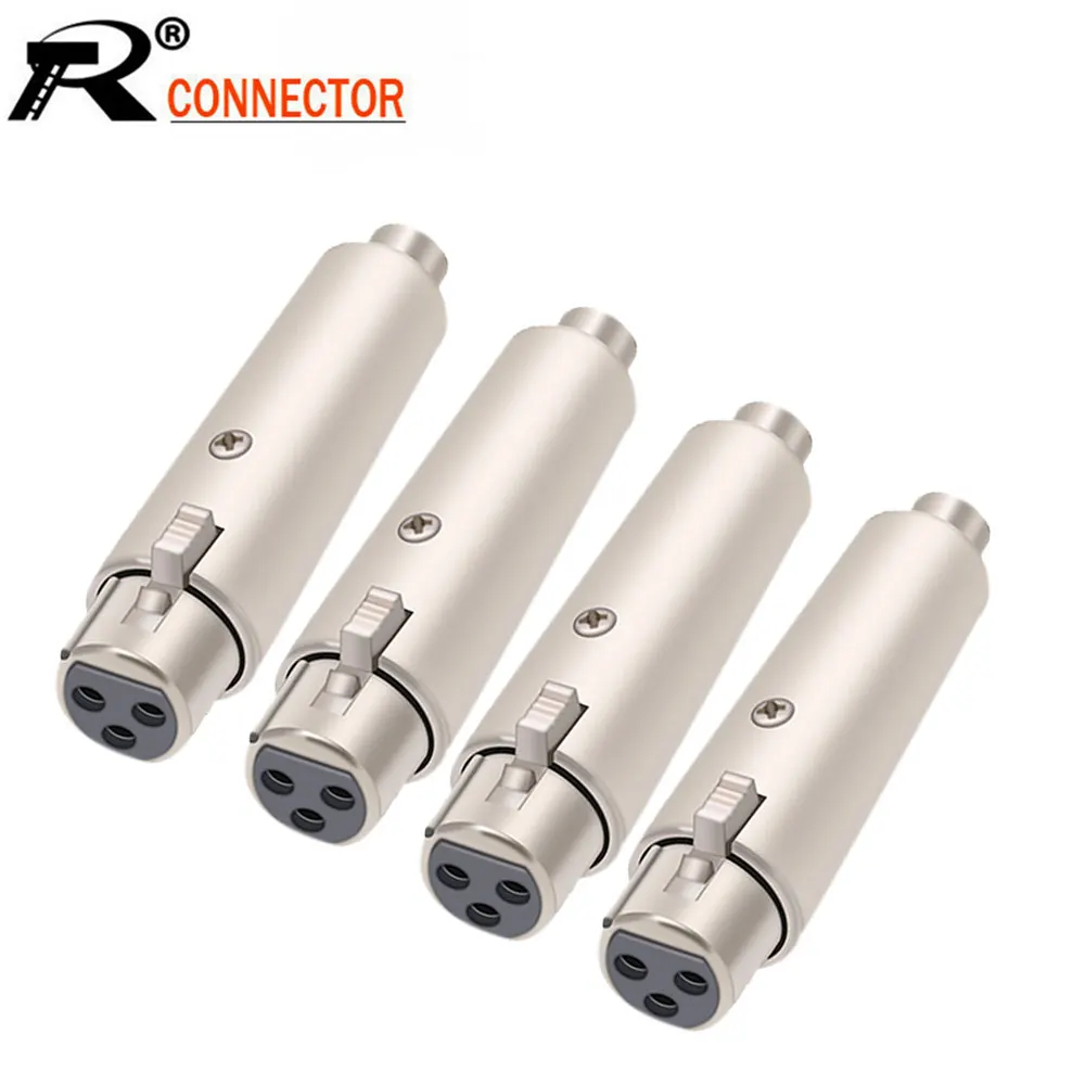 1pc XLR 3 Pin męski wtyk do RCA kobieta Mono Mic AMP Adapter przewodu Audio gniazdo Audio złącze adaptera do wzmacniacz mikrofonowy