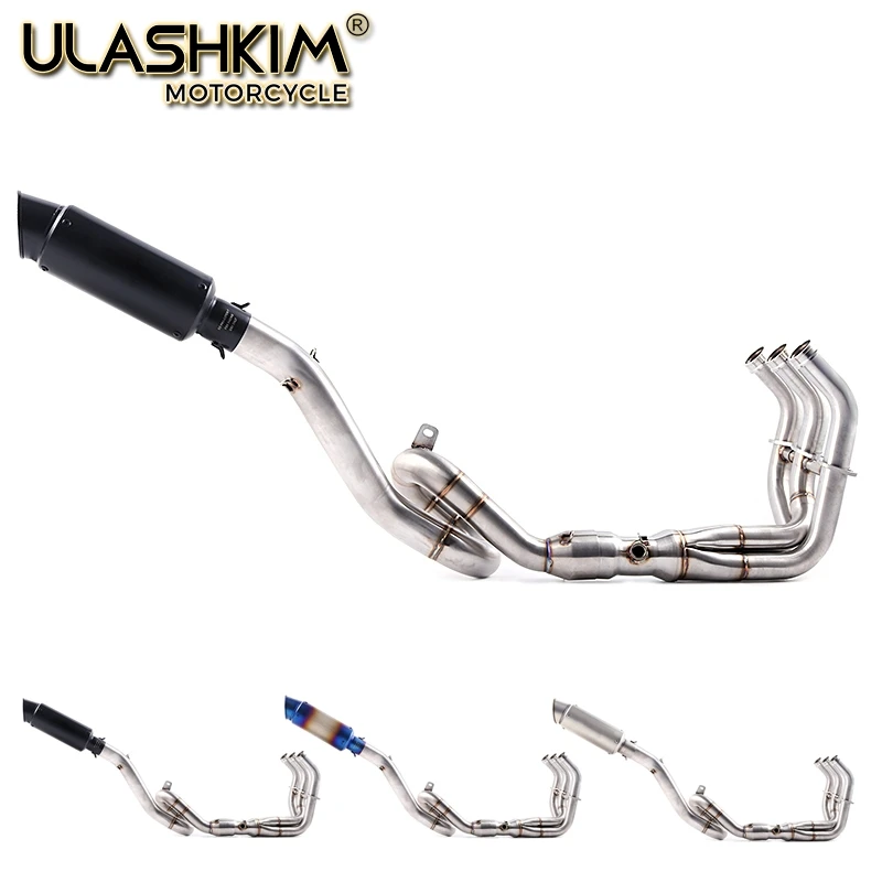 Motorcycle Exhaust Muffler Middle Pipe Full System For Yamaha MT09 FZ09 2013-2018 MT09 SP 2017-2019 Tracer 900 2014-2019 Exhaust