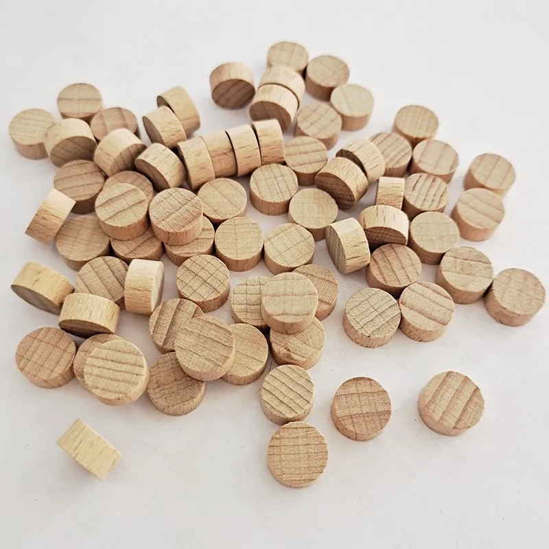 100pcs Round Wood Coins Tags Wooden Tags for Birthday Boards, Chore Boards Unfinished Wood Circles Wood Discs