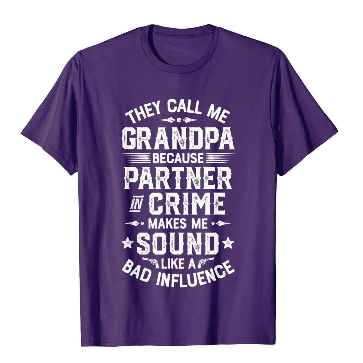 They Call Me Grandpa Partner In Crime T Shirt Fathers Day T-Shirt Fitness Casual Tops Tees Prevailing Cotton Men Top T-Shirts