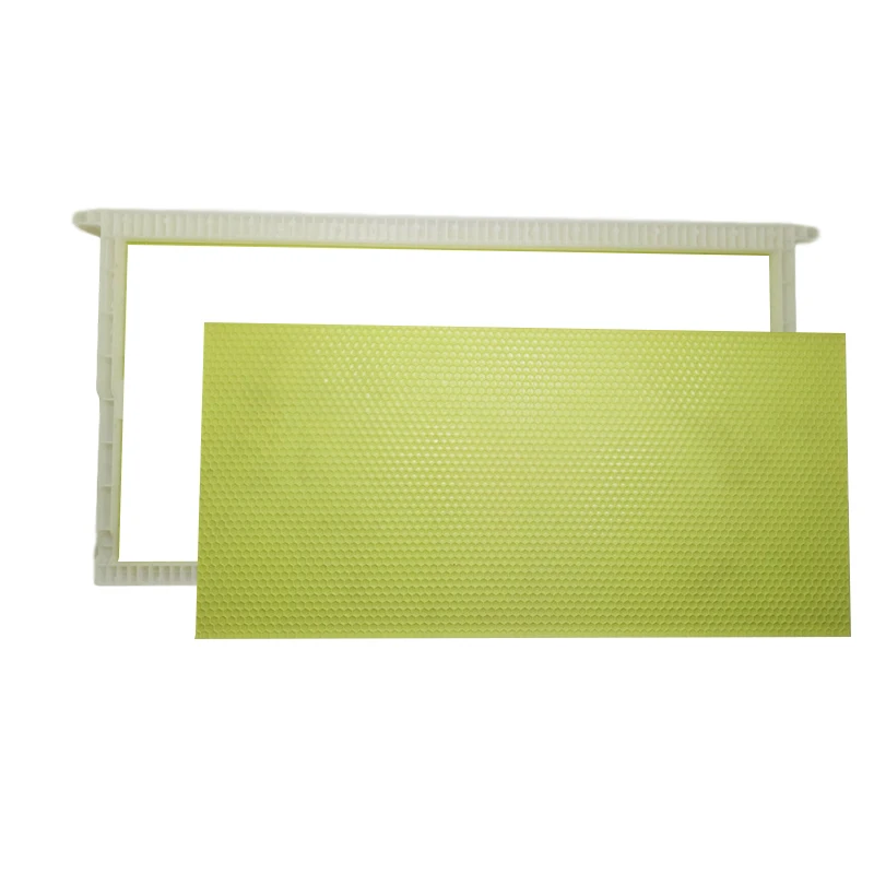 2pcs plastic honeycomb foundation sheet frame beehive frame beekeeping tool supply bee fame hive tool Apis mellifera cultivation