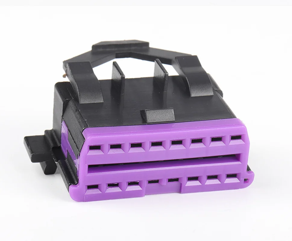 OBD2 16pin Female Connector Plus 16 Terminals for Audi Car OBD 16 pin Female Plug with 16 Core Cable VAG Diagnostic Interface