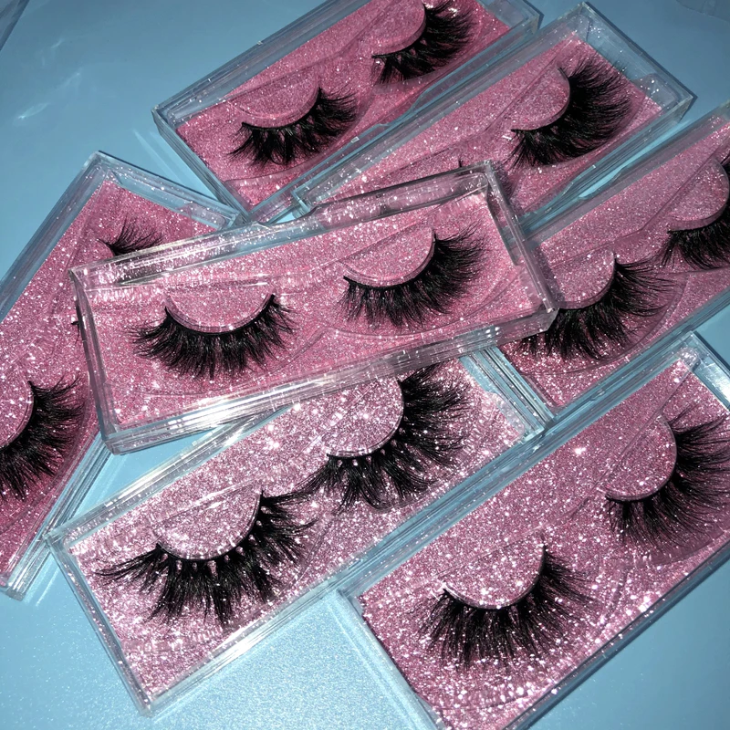 Buzzme 5D Mink Eyelashes no case Long Lasting Makeup Lashes Natural Volume Eyelashes Extension Thick Long 3D False Eyelashes