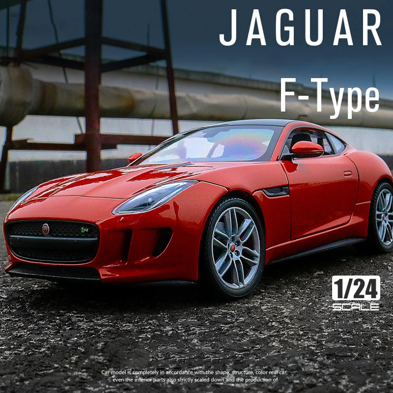 WELLY 1:24 JAGUAR F-Type Coupe Alloy Car Model Diecasts & Toy Vehicles Collect Car Toy Boy Birthday gifts