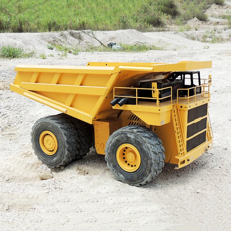 1/14  Remote Control Hydraulic Dump Truck Metal Model Giant Mining Truck Model