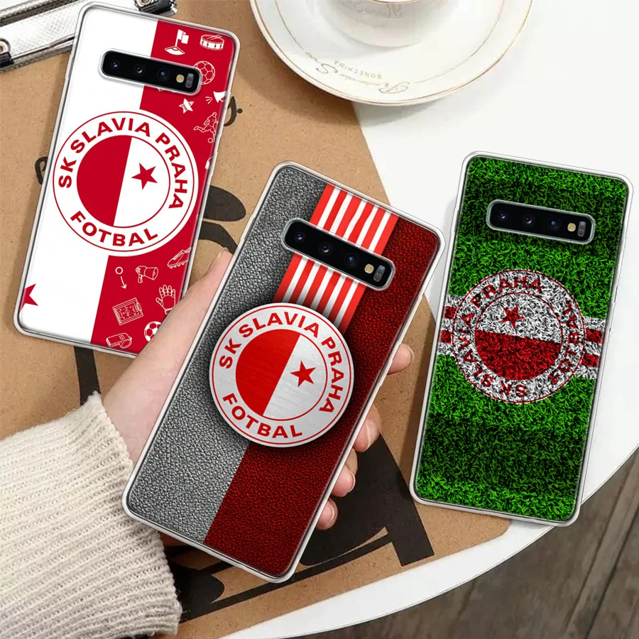 Sk Slavia Praha Czech Republic Silicon Call Phone Case For Samsung Galaxy A51 A50 A71 A70 A41 A40 A31 A30 A21S A20E A10 A6 A7 A8