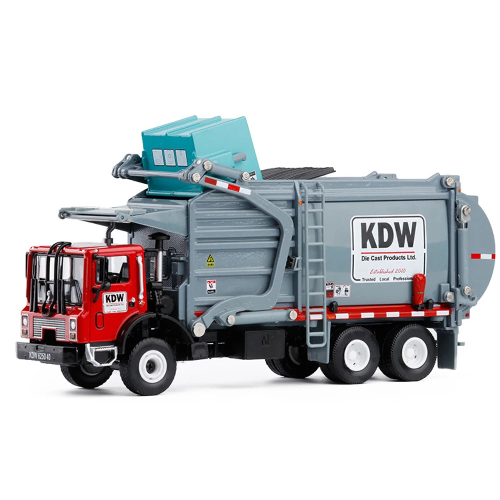 Garbage Cleaning Alloy Car Model Die Casting Models Sanitation Rubbish Truck Tractor Construction Engineering Vehicle Toys Kids