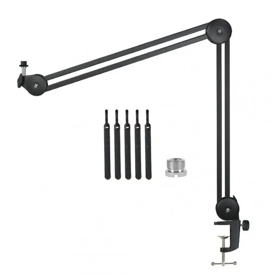 

Microphone Boom Arm Stand Heavy Duty Cantilever Bracket Tripod Adjustable Suspension Scissor Spring Built-in Mic Stand