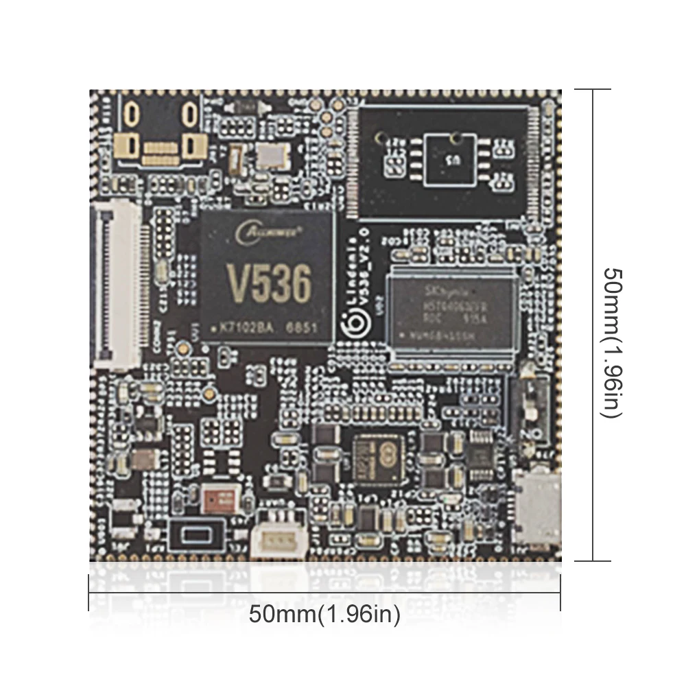 Smartfly Lindenis V536 Allwinner Core Board Low Power Professional Graphics Image Video Coding SBC Dual Core A7 for Intellige