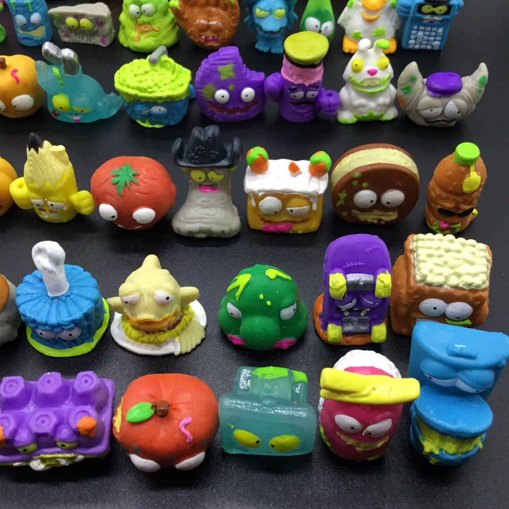 25~50pcs/set Zomlings Trash Dolls Action Figures 3cm Grossery Gang Garbage Collection Model Toys Christmas Gift