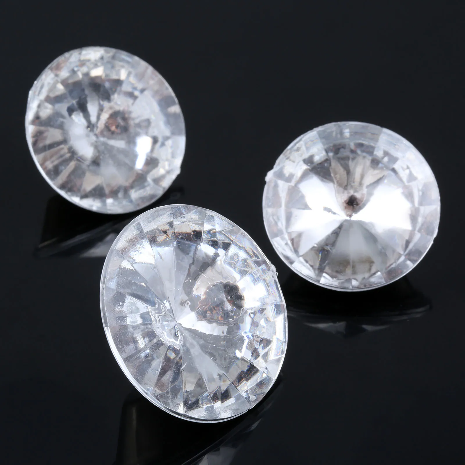 10 Chiếc Pha Lê Khóa Kim Cương Móng Bọc Nút Trang Trí Móng Tay Tacks Đinh Nhọn Pin Thủ Công Sofa Trang Trí Tường 25Mm/30Mm