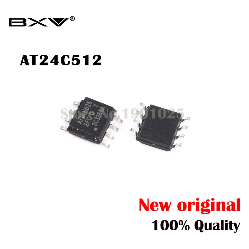 10PCS/LOT AT24C512 SOP 24C512 SOP-8 marking: 2FC AT24C512C-SSHD-T Original free shipping IC