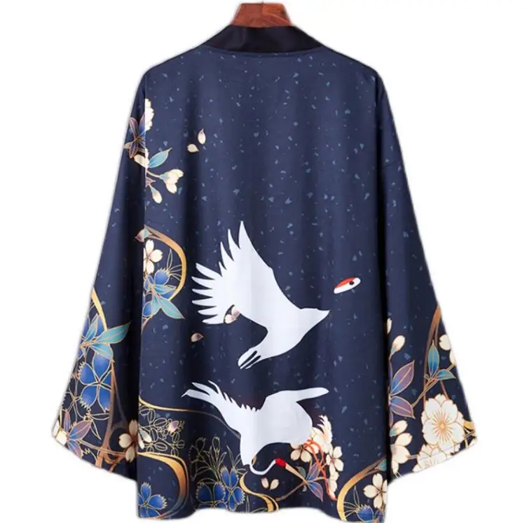 Kimono japonés Haori de manga larga para hombre y mujer, cárdigan de Anime, ropa exterior suelta para estudiantes, moda de otoño, 2020