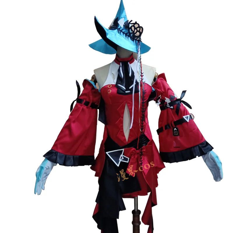 

2021 Game Arknights Skadi The Corrupting Heart Cosplay Costume Red Dress Uniform for Halloween Christmas Party