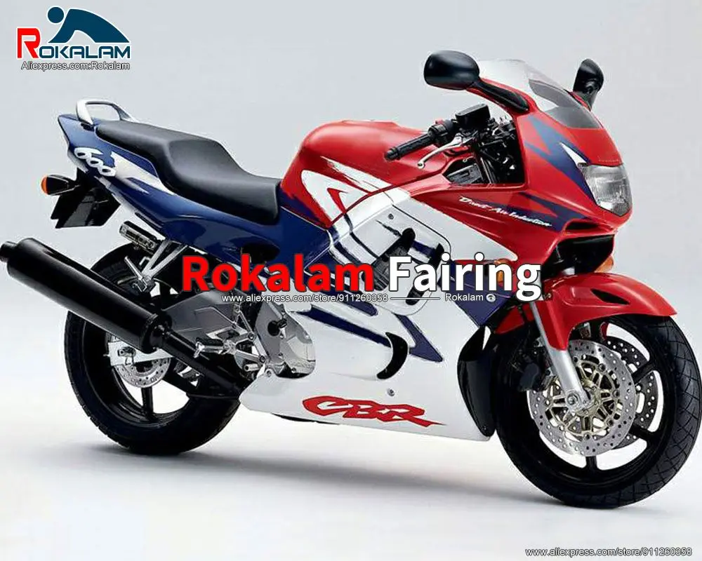 

Aftermarket Fairing For Honda CBR600 F3 1997 1998 CBR 600 97 98 Red Blue White Motorcycle Cowl Kit (Injection Molding)