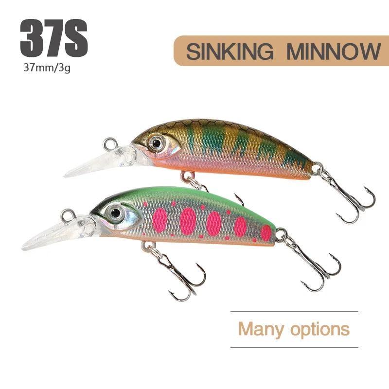 2021 New Crankbait 37mm 3g SP Depth 30-80cm Top fishing lures Wobbler hard bait quality professional minnow for fishing tackle