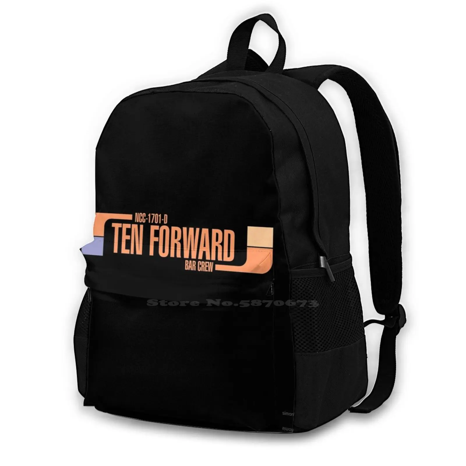 

Ten Forward Bar Crew Ncc 1701-D Teen College Student Backpack Laptop Travel Bags Star Rbpartnerprogram Sci Fi Geeky Star Film