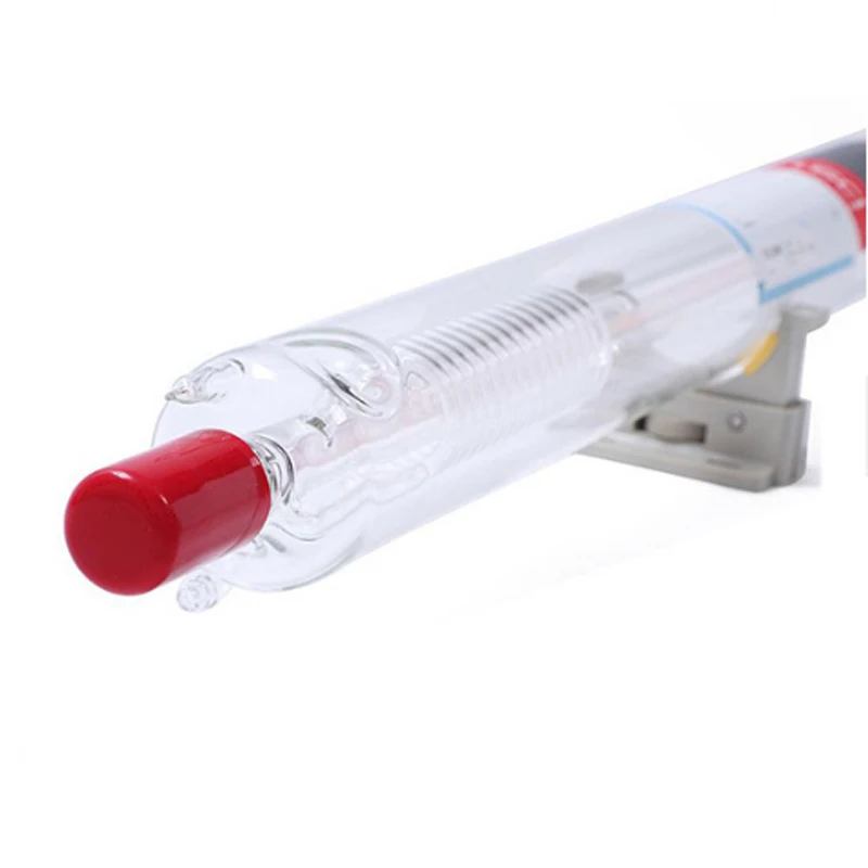 หลอดแก้วเลเซอร์แบบ CO2 W1 75W-90W สำหรับแกะสลักและตัดเลเซอร์ CO2