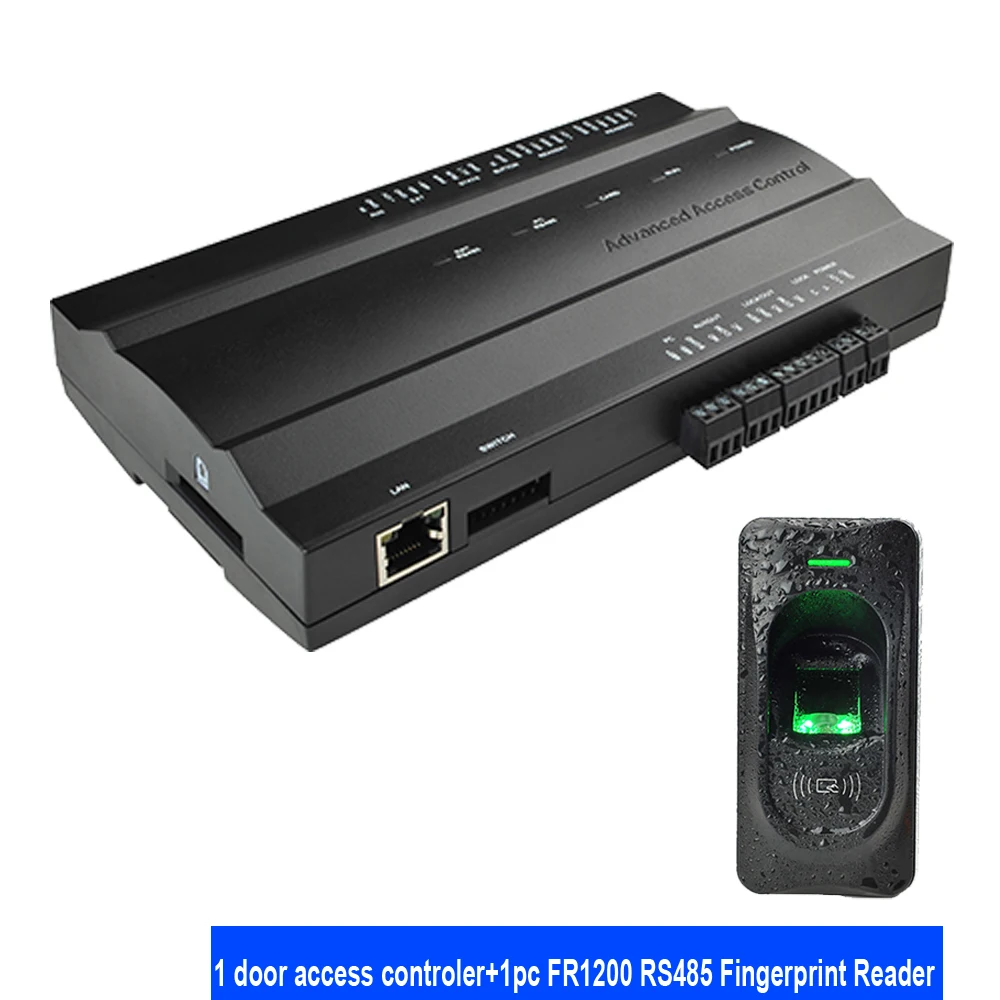 IP-based Tcp/Ip Access Control Board RS485 Communication with 125Khz waterproof RS485 Fingerprint reader