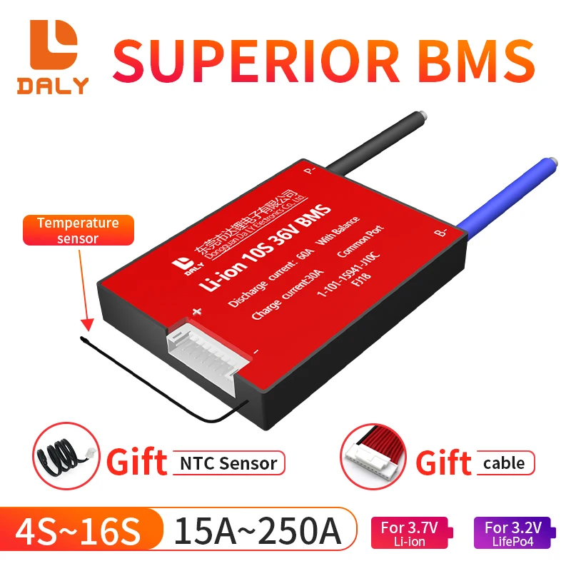 توصيلات BMS نشطة مع كابل NTC لبطاريات ليثيوم أيون 18650: تقييم ونصائح للاستخدام الأمثل