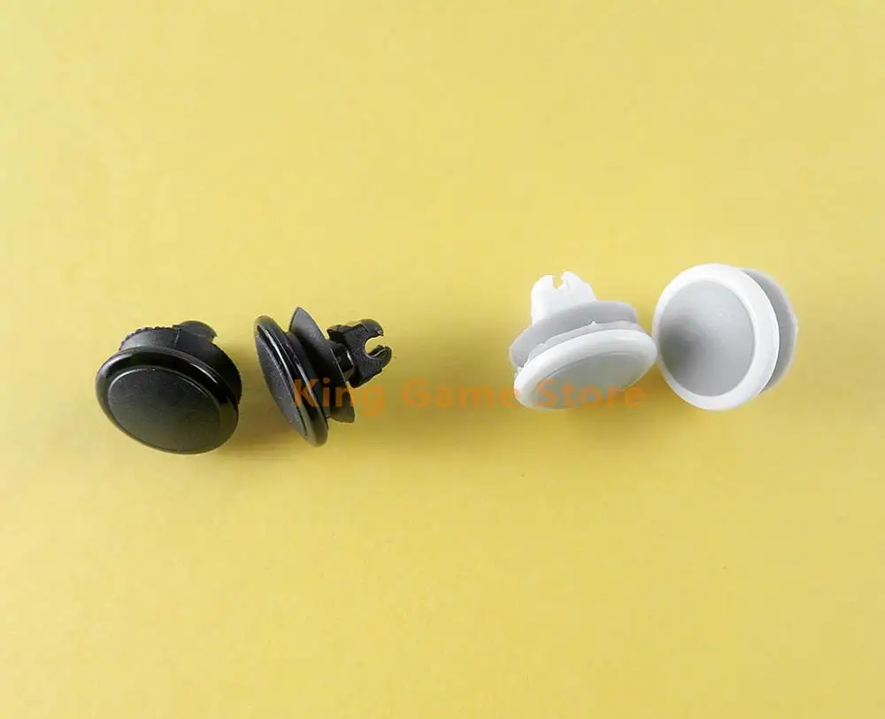 2 Buah Topi Joystick Analog 3D Putih dan Hitam untuk Tutup Rocker Joystick Tombol PSV1000 untuk Pengontrol Psvita 1000 PSV 1000