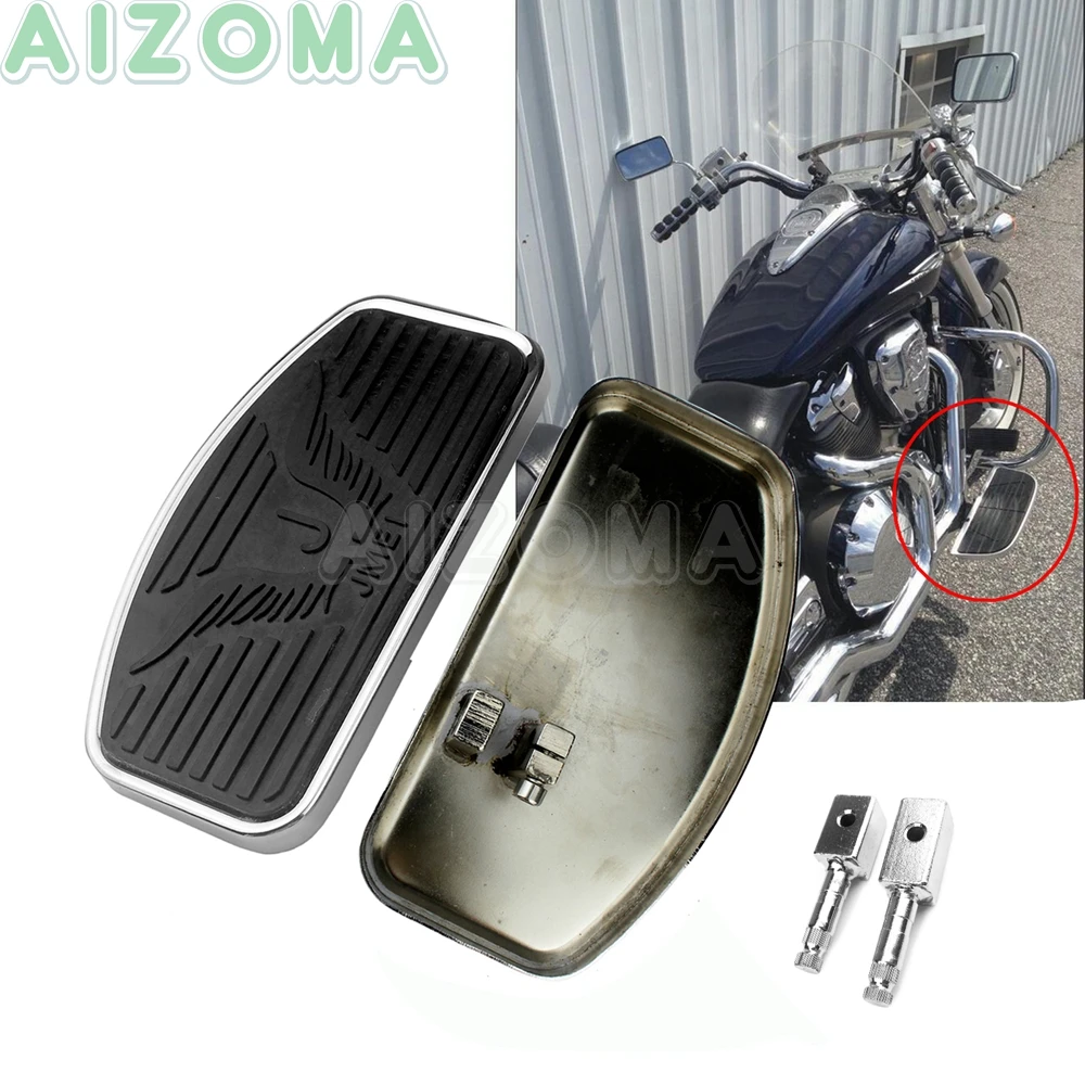 Motorcycle Front Rider Floorboards Driver Foot Pegs Footboards Rest For Honda Shadow 750  ACE VT750 VT400 2004-2009 2010 11 2012