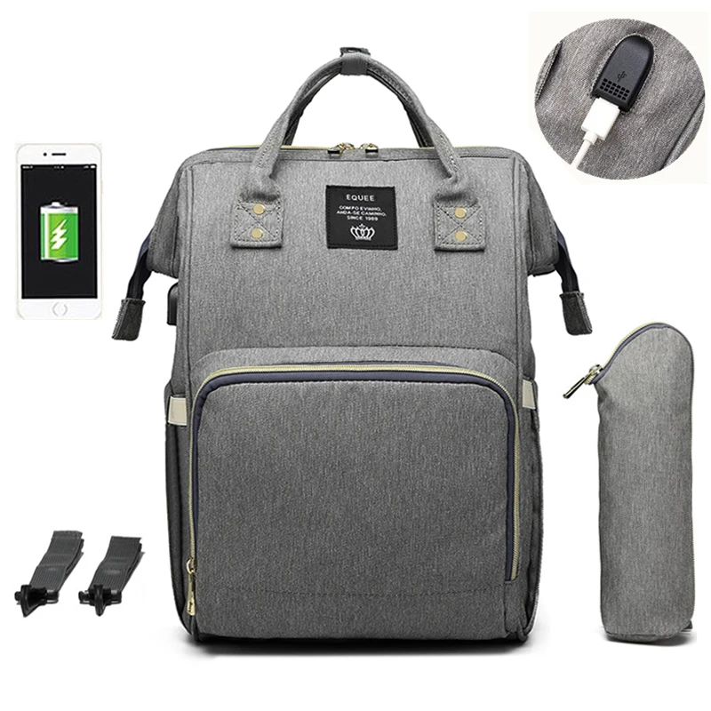 Fashion Mummy Maternity Nappy Bag Large Capacity Nappy Bag Travel Backpack Nursing Bag for Baby Care Women\'s Fashion Travel Bag