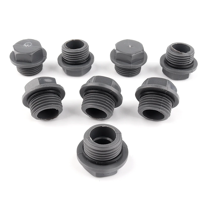 5-100pcs 20-32mm PVC Pipe Male Thread End Connector Water Hose Plug End Cap Garden Irrigation Systerm Fish Tank Adapter Joint