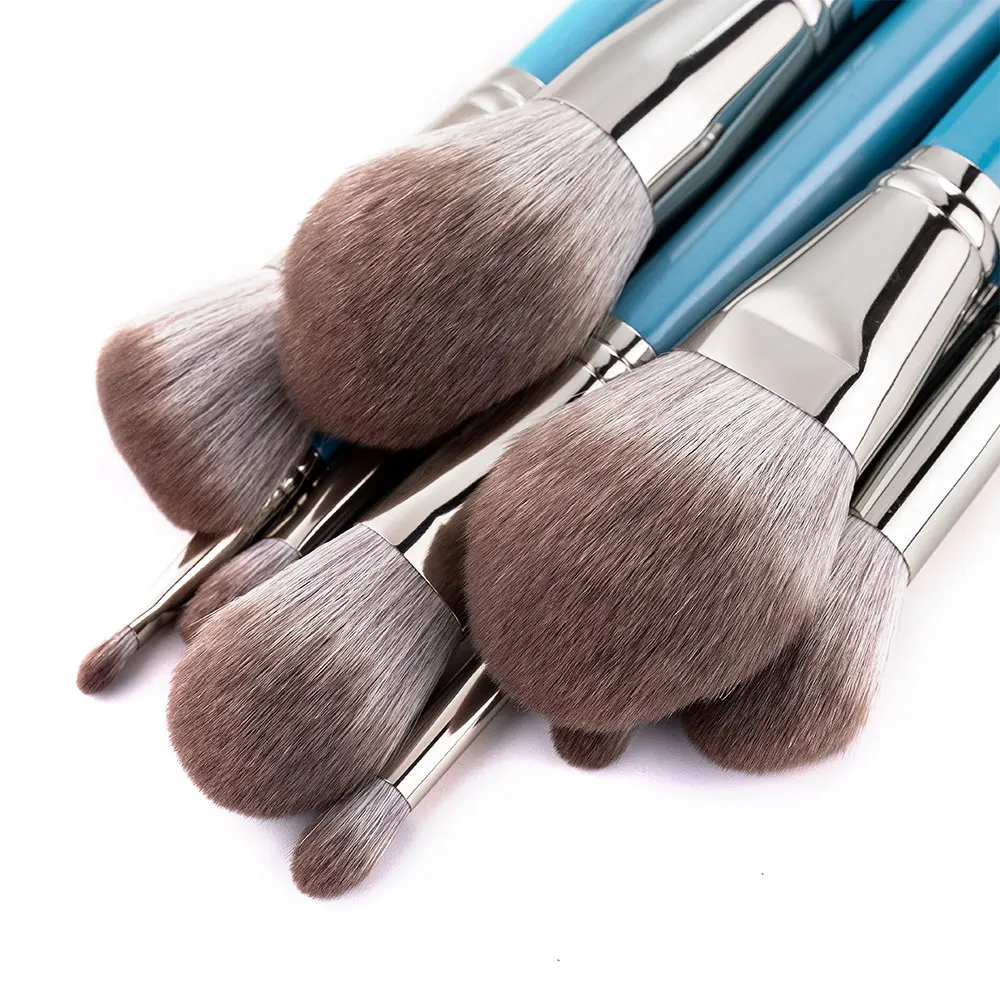 RANCAI 13pcs Makeup Brushes Set Foundation Powder Blush Eyeshadow Sponge Brush Soft Hair Cosmetic Tools