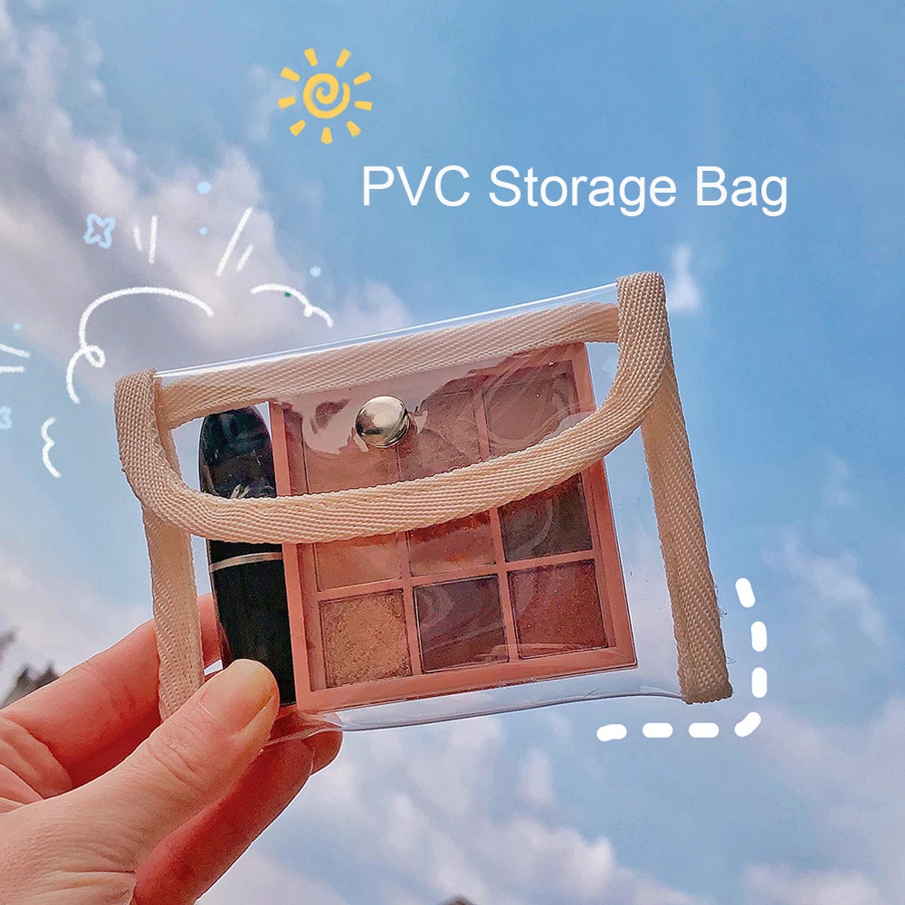 Fashion Clear PVC Coin Purse Women Transparent Card Kawaii Wallet Key Holder Storage Bag Girls Gift Small Pouch Hand Purses