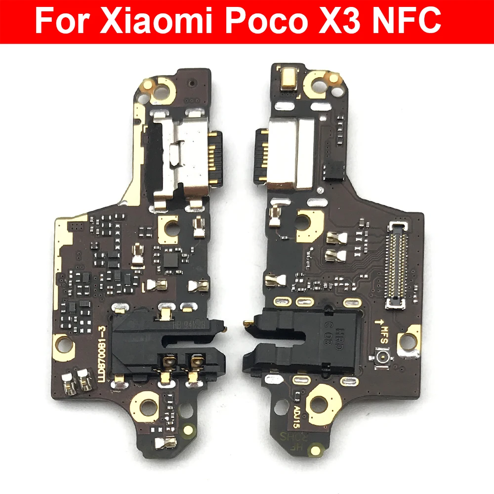 

50Pcs，USB Port Charger Dock Plug Connector Charging Board Flex Cable Mic Board For Xiaomi POCO X3 NFC / Poco X3 Pro