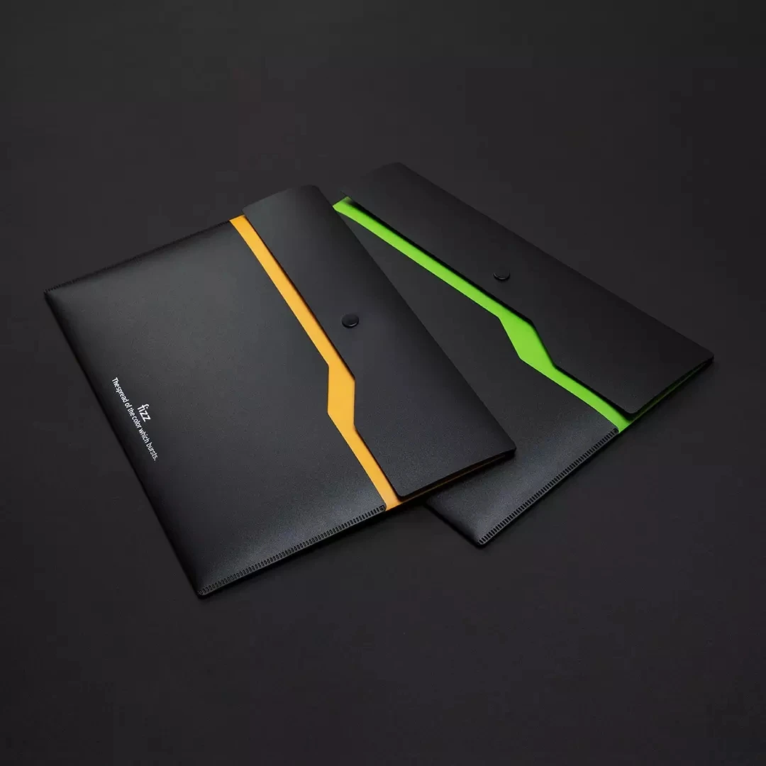 Fizz Waterdichte dubbellaagse A4-bestandsmap Hoge kwaliteit A4-bestand Documententas Pouch Bill Folder Holder Organizer 6PCS